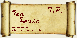 Tea Pavić vizit kartica